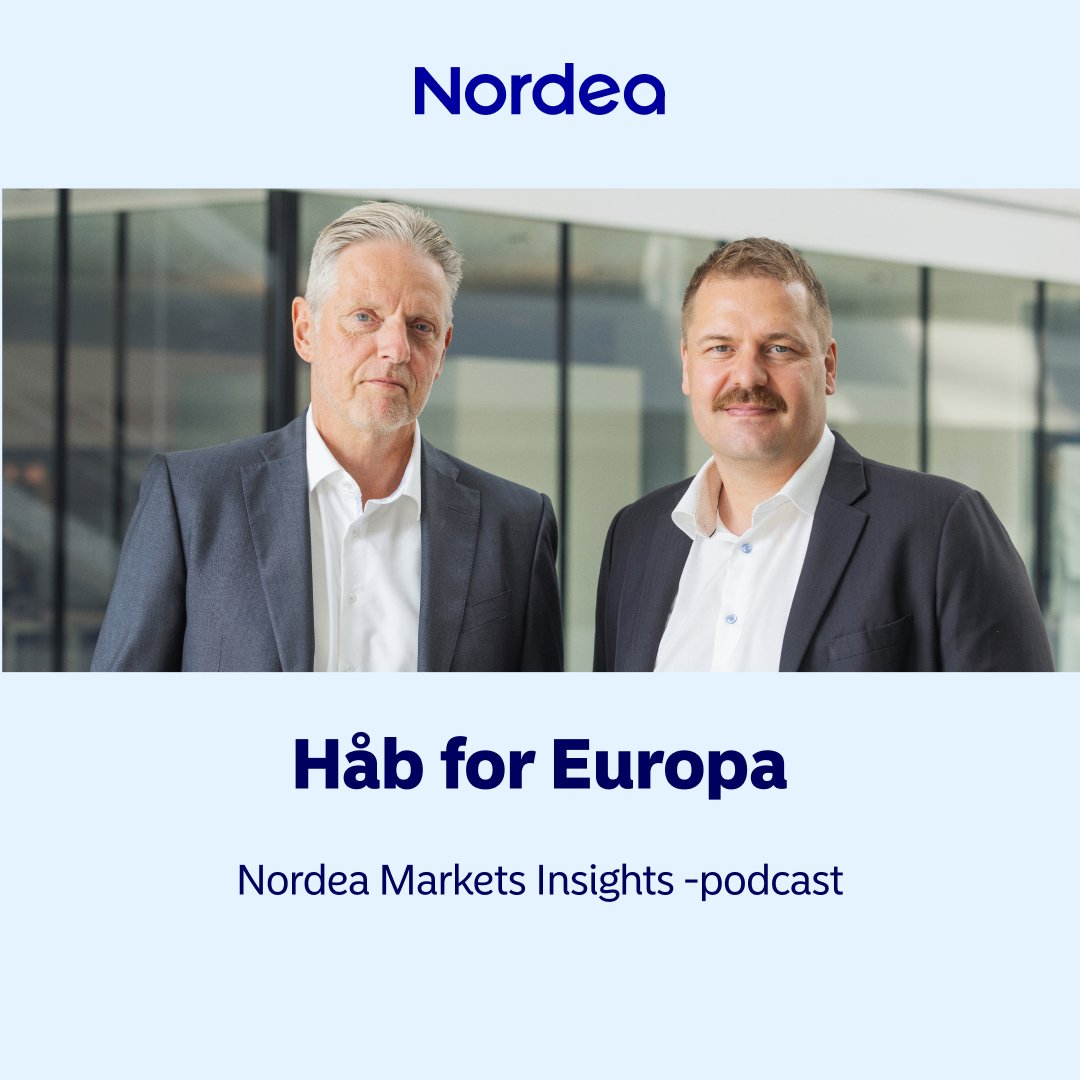 Nordea Markets (@nordeamarkets) on Twitter photo Tune in to our latest Nordea Markets Insights DK podcast with <a href="/helgejpedersen/">Helge J. Pedersen</a> and <a href="/SvendsenAnders/">Anders Svendsen</a> here (in Danish).
👉 nordea.com/da/nyhed/haab-…
#Økonomi #Nordea #Podcast Tune in to our latest Nordea Markets Insights DK podcast with <a href="/helgejpedersen/">Helge J. Pedersen</a> and <a href="/SvendsenAnders/">Anders Svendsen</a> here (in Danish).
👉 nordea.com/da/nyhed/haab-…
#Økonomi #Nordea #Podcast