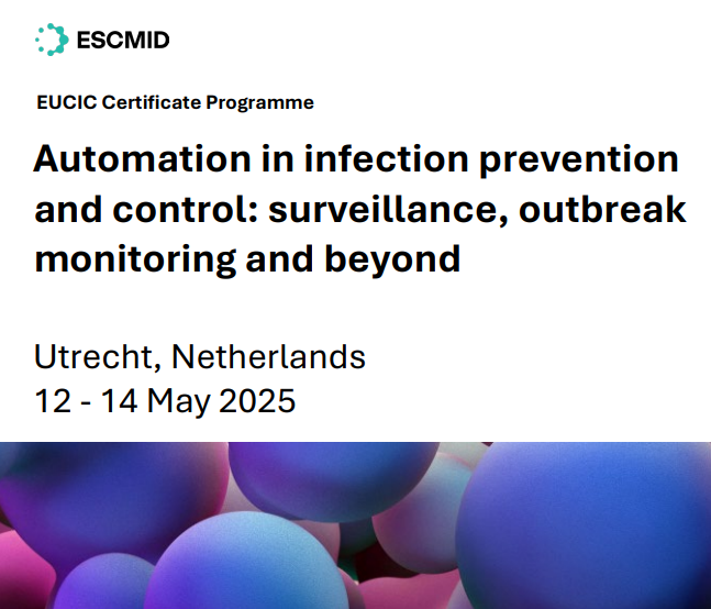 EUCIC1's tweet image. 🔥🔥 The next EUCIC training module will be in Utrecht, Netherlands 12 - 14 May 2025 on Automation in IPC for surveillance, outbreak monitoring and beyond. Very appealing and useful program ⤵️⤵️⤵️
escmid.org/event-detail/a… @ESCMID @TAEscmid @ESGNI_ESCMID