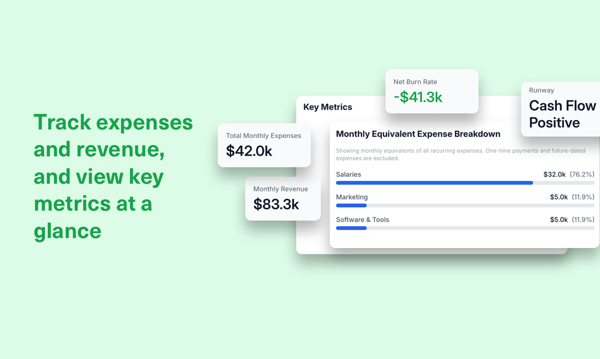 kevinyun's tweet photo. Launching Runway today! A free tool for startups to visualize their financial runway: https://t.co/GwiUnuaWEf

At @GrowSurf, the financial runway tool we used shut down, and we were left without a good solution for a long time.

I decided to re-create it using AI tools like @boltdotnew  and @cursor_ai.

I've been using it internally and love it (patting my own back here). It helps me add potential expenses (like new marketing projects or hires) and see how that affects our runway.

This tool is 100% free forever for startups to use. No signup required.

Over 135+ currencies are supported.

Data never leaves your browser. We don't sell or share your data.  Optionally, if you sign up for a free account, you can save and securely access your data anywhere.