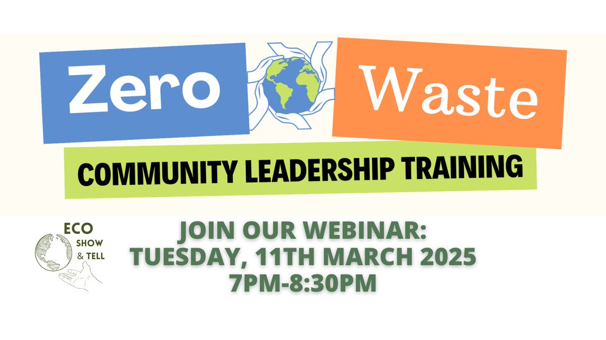 Zero-Waste Community Leadership online training, Tuesday 11th March 7pm-8:30pm. Info and registration: eventbrite.com/e/1255674639649
empower community-minded Barnet residents with the skills and knowledge needed to galvanise their communities to reduce waste.