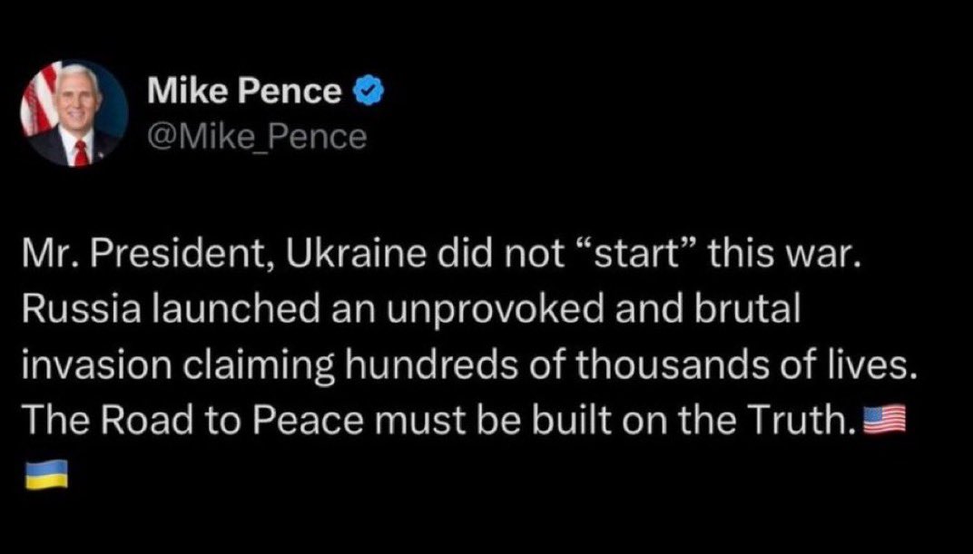 Shaun Pinner (@olddog100ua) on Twitter photo I totally agree with Mike Pence. I totally agree with Mike Pence.