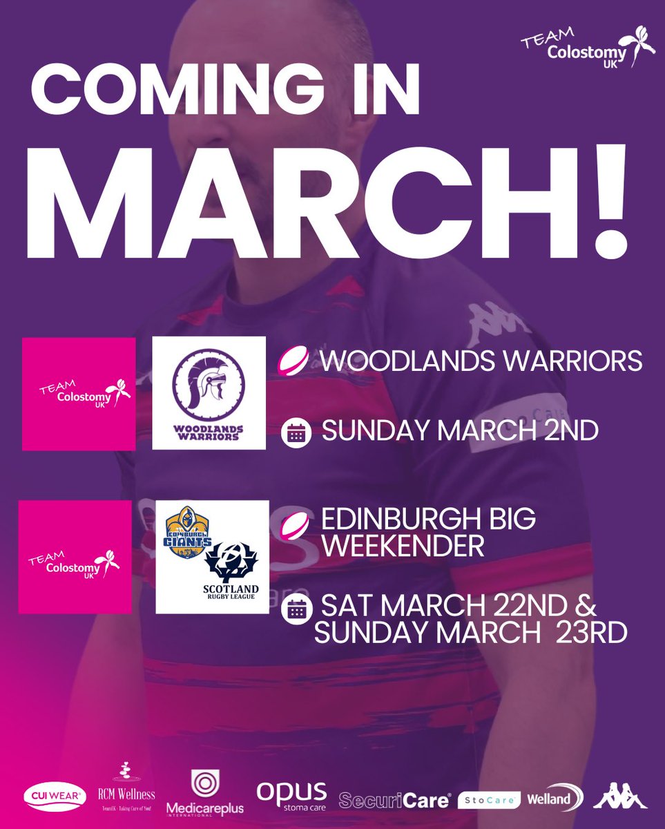We've got 2️⃣ brilliant events coming up in March and we'd love you to be a part of them!

First up on March 2nd we head to Kent for our first #WheelchairRugbyLeague game of the year, before the weekend of the 22/23rd sees us heading to #Edinburgh for an exciting double header