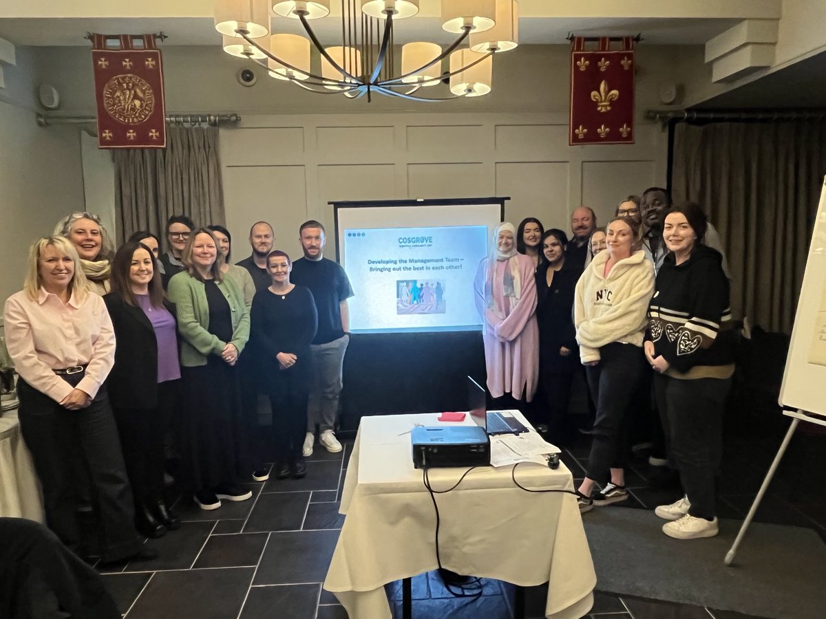 Brilliant management development day with the ⁦<a href="/CosgroveCare/">Cosgrove Care</a>⁩ leadership team. Lots of energy, ambition and courage to be part of the solution for social care. ⁦<a href="/SusanEMcAneney/">Susan McAneney</a>⁩ ⁦<a href="/MairiMonaghan/">Mairi Monaghan</a>⁩ #wearecosgrove