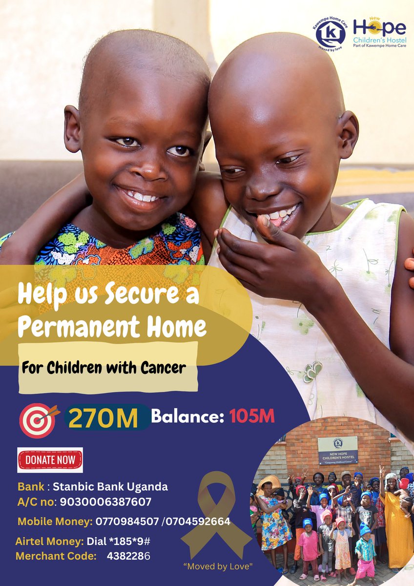 Help us reach our goal! We're almost there but still need your support, big or small, to make it happen. 
Together, we can provide permanent home for these vulnerable children battling cancer as they undergo treatment. 

💛 Donate today👇