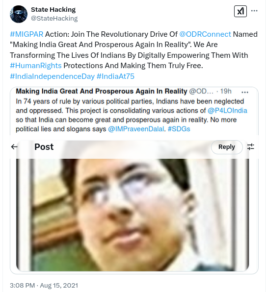 When #NWOPuppetBJP was busy in peddling lies, propaganda and serving #USAID in 2021, <a href="/SovereignP4LO/">Sovereign P4LO</a> was working hard upon "Make India Great And Prosperous Again In Reality (<a href="/_MIGPAR/">Make India Great And Prosperous Again In Reality</a>)". Now Modi is giving jumla of MIGA when we all know that he is a coward and super corrupt. #Trump