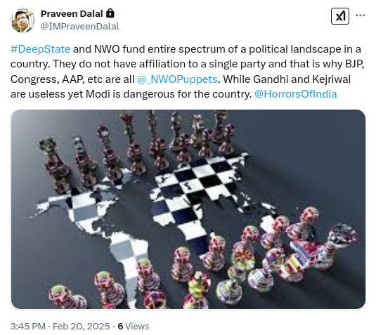 It is clear that <a href="/_NWOPuppetBJP/">NWO Puppet BJP Has Sold India To Its NWO Owners</a> and <a href="/NWOPuppetModi/">NWO Puppet Modi And <a href="/HorrorsOfIndia/">Horrors Of India: Games Of NWO Lords & NWO Puppets</a></a> are very dangerous for India. They have already sold India and <a href="/_MoronicIndians/">Moronic Indians: The Citizen Sheeple Of NWO Owners</a> to their <a href="/_NWOOwners/">NWO Owners Of Sheeple Herd And Useless Eaters</a> and <a href="/_NWOLords/">NWO Lords And Their Control Over NWO Puppets</a>. Trump and Modi would make it worst and we would soon see @HorrorsOfIndia due to a <a href="/WeakIndia/">Weak India: The Reasons And Solutions</a>. <a href="/USHasFallen/">America (U.S.) Has Fallen</a>