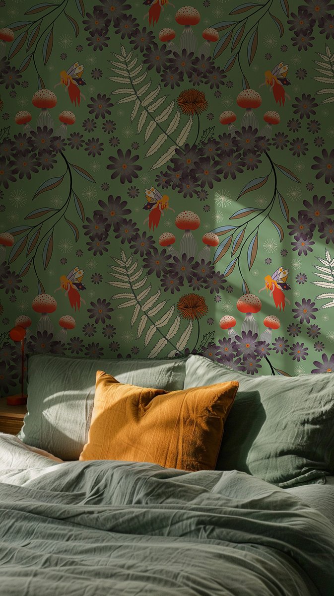 FredaLillyprint's tweet photo. Home is where you tell your story—so why not make it a fairytale?

The Fae Forager brings fantasy to fabric &amp; wallpaper. Now on Spoonflower!
https://t.co/z51Xh2OkWf
#fantasydecor #fredalilly #fredalillyprints #spoonflower #aboutpattern https://t.co/1U549waYAu