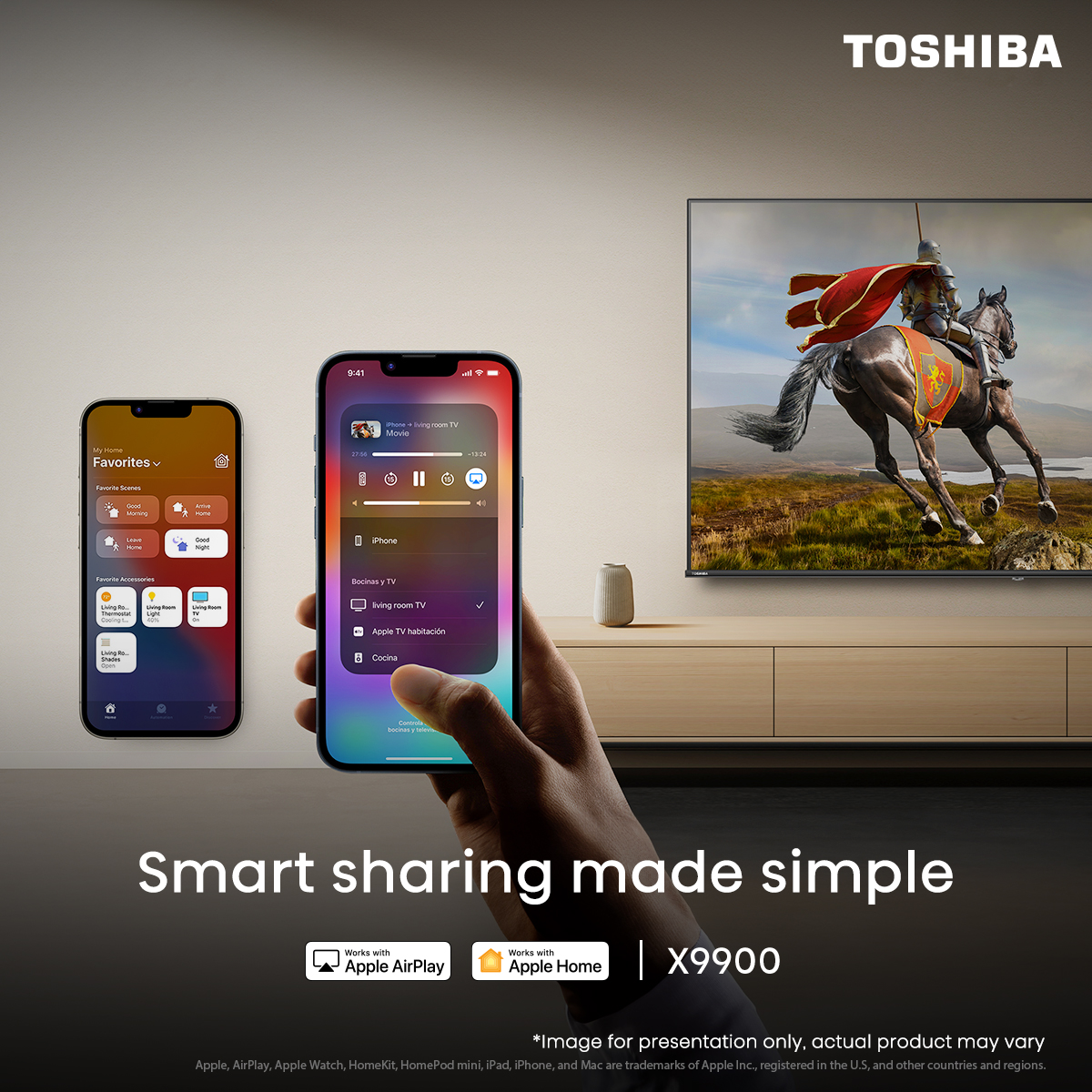 From your phone to the big screen—in one swipe. #ToshibaTV makes it super simple to mirror your favorite content. What's the first thing you'd do?