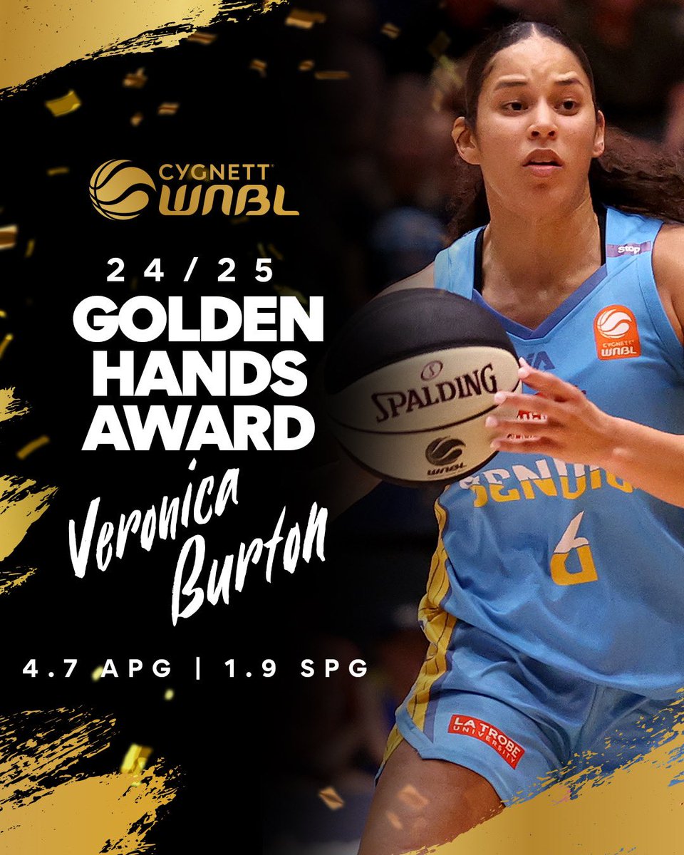 WNBL (@wnbl) on Twitter photo Burton is out here making plays with style 😮💨
Veronica Burton had the Golden Hands in WNBL 24/25, averaging 4.7 assists and 1.9 steals per game for the <a href="/BendigoSpirit/">Bendigo Spirit</a>.
Golden Hands = (Total Assists + Total Steals – Total Turnovers) / Games Played
#WeAreWNBL Burton is out here making plays with style 😮💨
Veronica Burton had the Golden Hands in WNBL 24/25, averaging 4.7 assists and 1.9 steals per game for the <a href="/BendigoSpirit/">Bendigo Spirit</a>.
Golden Hands = (Total Assists + Total Steals – Total Turnovers) / Games Played
#WeAreWNBL