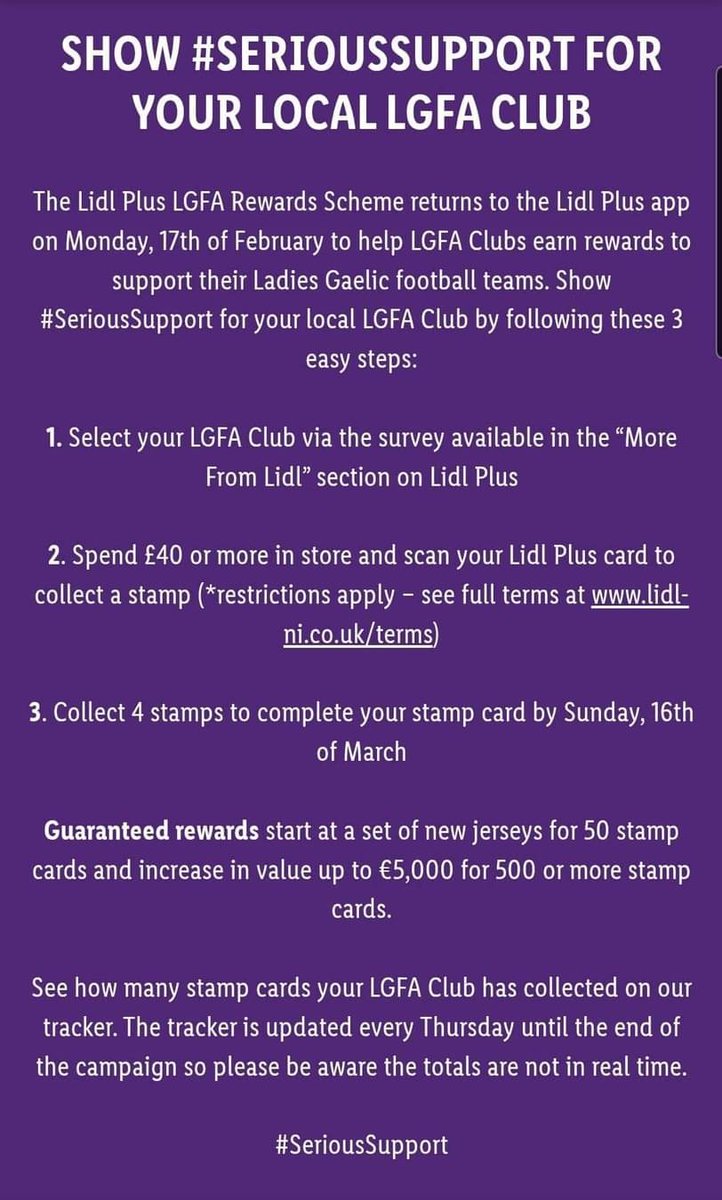 ⚫⚪The LIDL Plus Rewards scheme is back!! ⚫⚪
Get all the latest news on the Aghadrumsee GAC app member.clubspot.app/club/aghadrums…