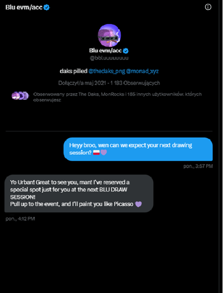 UrbanKryptoo's tweet photo. @Oscarfortunes PFPs done ✅
@shaianeviana PFP done ✅
@trufflepig13  PFP done ✅
@SireniaNFT PFP done ✅
@klarico10 PFP done ✅
@leysbobr PFP done✅

@bbluuuuuuuu PFP🔔- soon

He reserved me limited spot on next 
BLU DRAWS EVENT 💜💜💜

Im so grateful 

#MONAD #BOBR #BLUDRAW https://t.co/wQLHVBvOYt