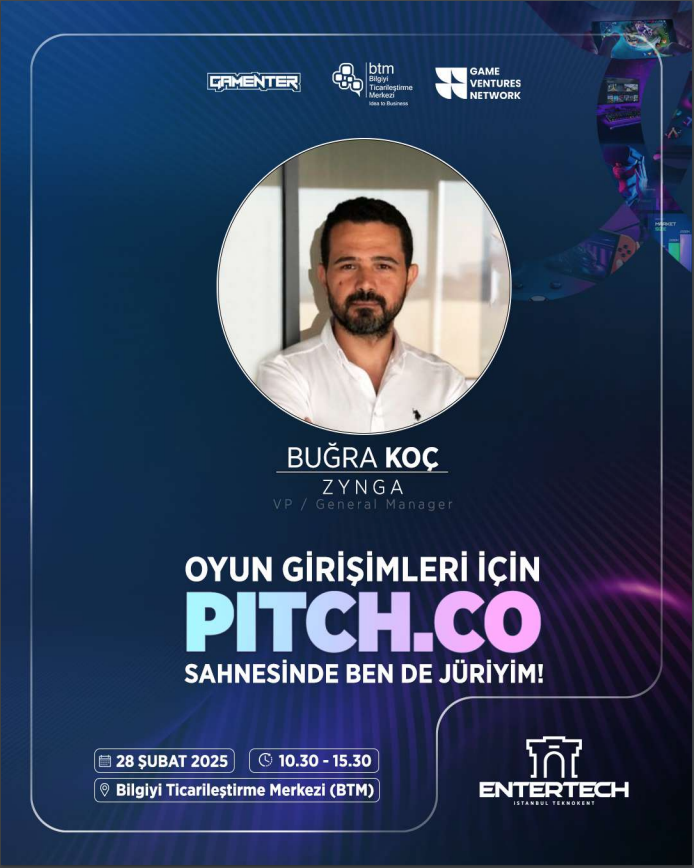 portumacom's tweet photo. The jury for the #PITCHCO Pitch Competition, which will evaluate innovative initiatives in the gaming world, has been announced! Portuma founder Ozan Emrah Ünal is among the jury members! @entertechtr
We are coming together with industry leaders on February 28 at the Bilgiyi Ticarileştirme Merkezi to evaluate creative strategies and innovative projects.
📅 Event Date: February 28, 2025
📍 Location: Bilgiyi Ticarileştirme Merkezi (BTM)
⏳ Application Deadline: February 21, 2025
🚀 To Apply: https://t.co/3GWoBgoD51
👥 To Register for the Event: https://t.co/Jjq4VV97RO
