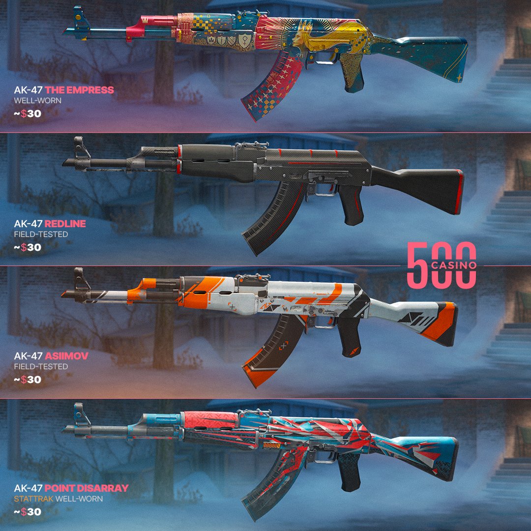 Choose one AK47 and we might give it to a random lucky follower :)

Just RT