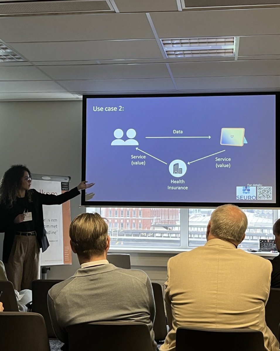 🚀 Jéssica Morais spoke at the Data Sharing in Digital Health Workshop on February 4th, exploring the challenges of sustainable business models for #DigitalHealthTechnologies within a data space and sharing key insights from the #SEURO Project. #businessmodel #ProACT #SEUROtools