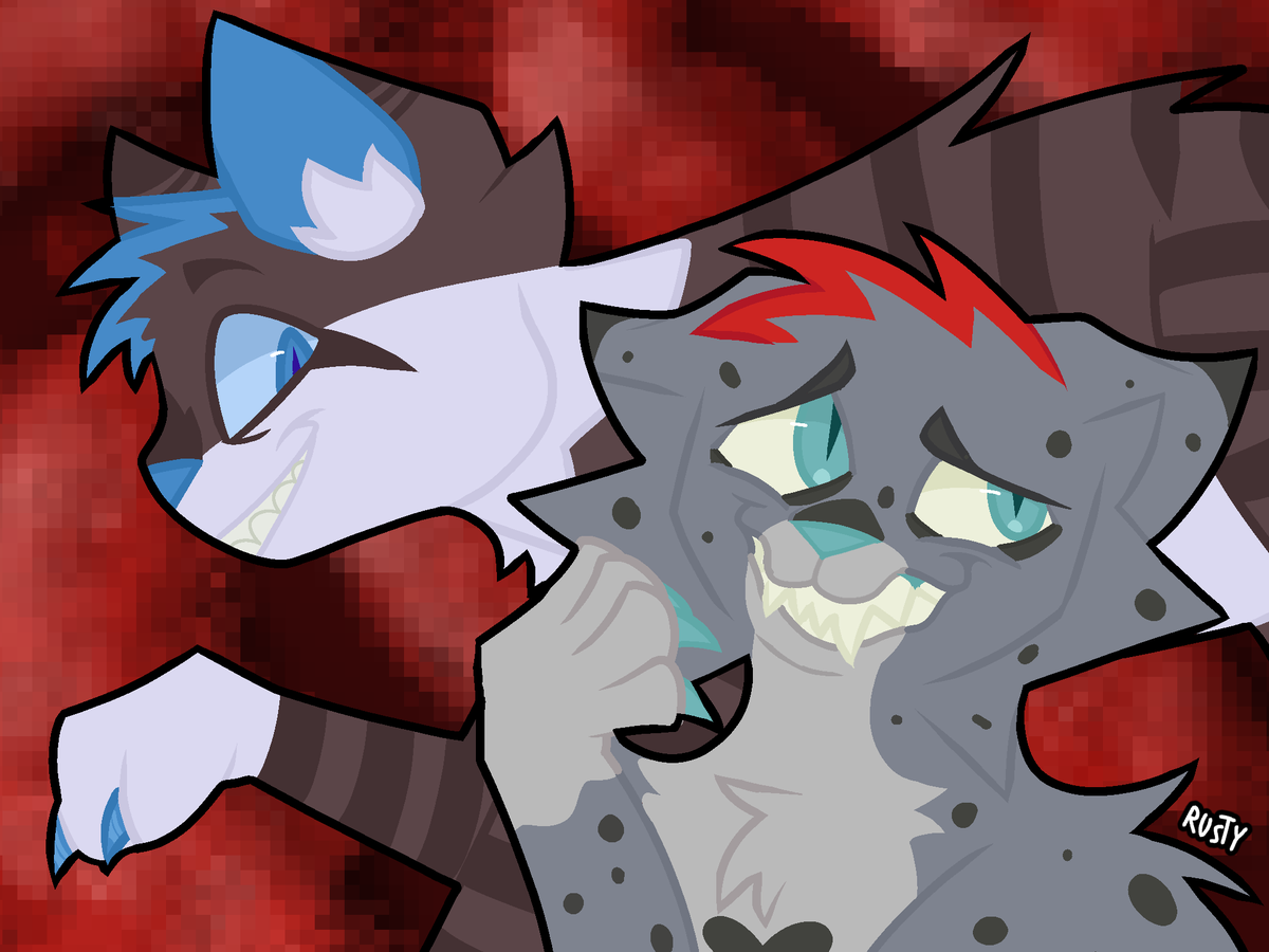 glassfirestar's tweet photo. MORE HAWKASH PLEASE #hawkash #warriorcats #warriorcatsart https://t.co/y2kpmispqO