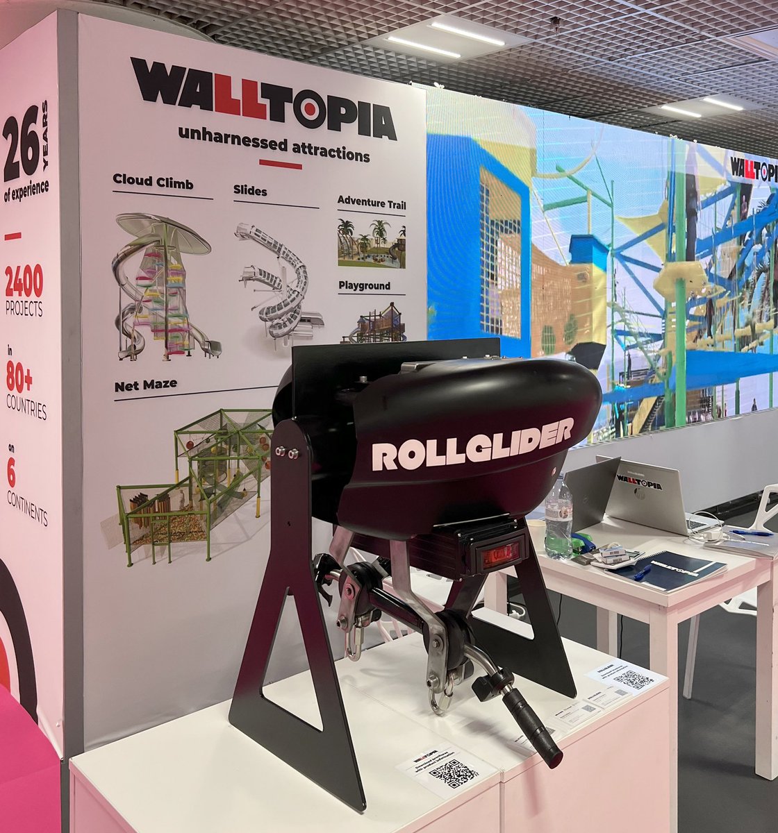 The 𝗳𝗶𝗻𝗮𝗹 𝗱𝗮𝘆 𝗮𝘁 𝗜𝗔𝗔𝗣𝗜 𝗜𝗻𝗱𝗶𝗮 𝟮𝟬𝟮𝟱 is here, and it’s been an incredible journey showcasing Rollglider and Walltopia’s cutting-edge attractions!