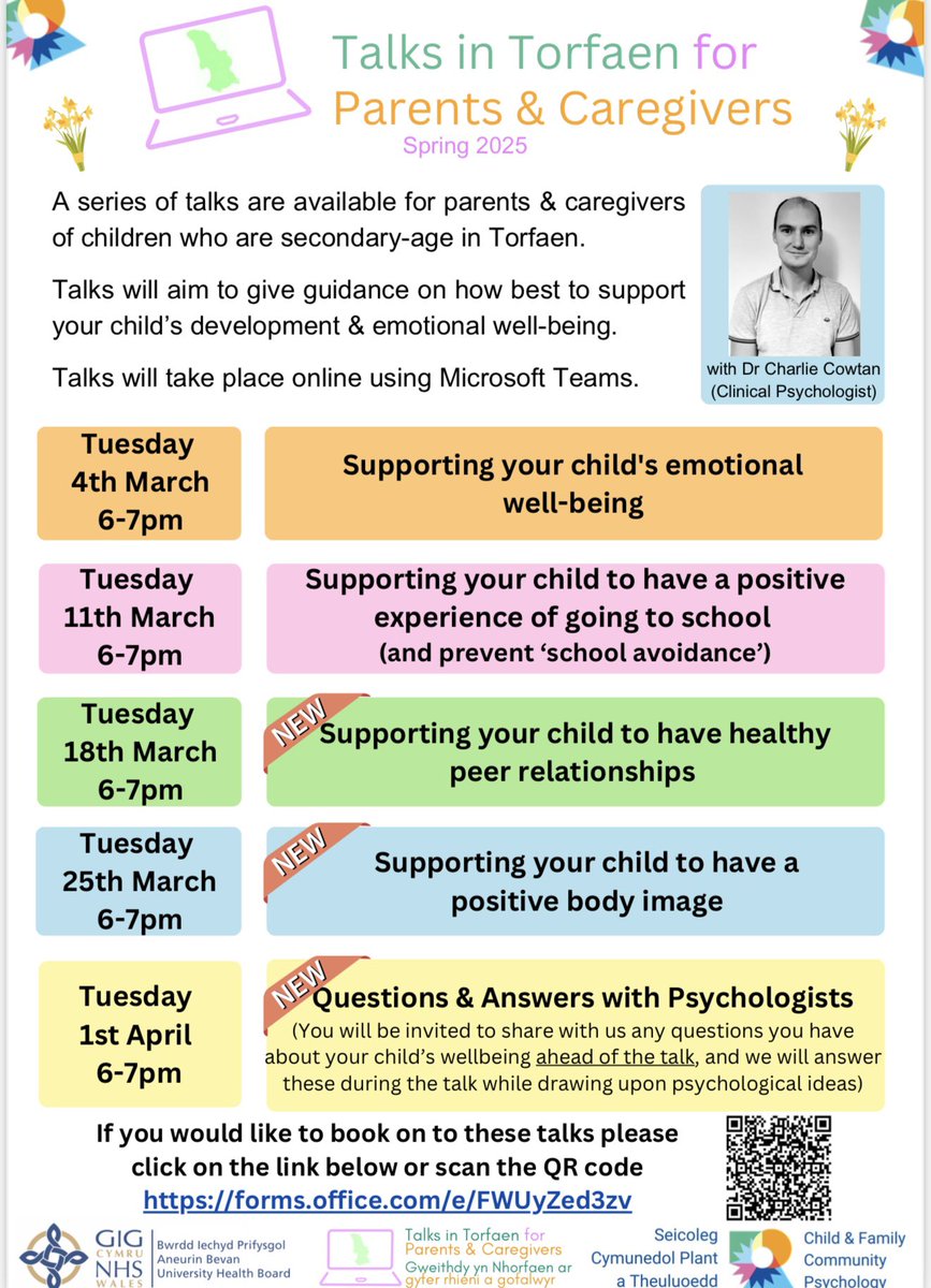 The NHS is hosting support and guidance sessions for parents and carers on how to help their children feel better emotionally during the school holidays. I’ve attached a flyer with all the details. 

Have a fantastic half term! See you all next week! 🎉🎊