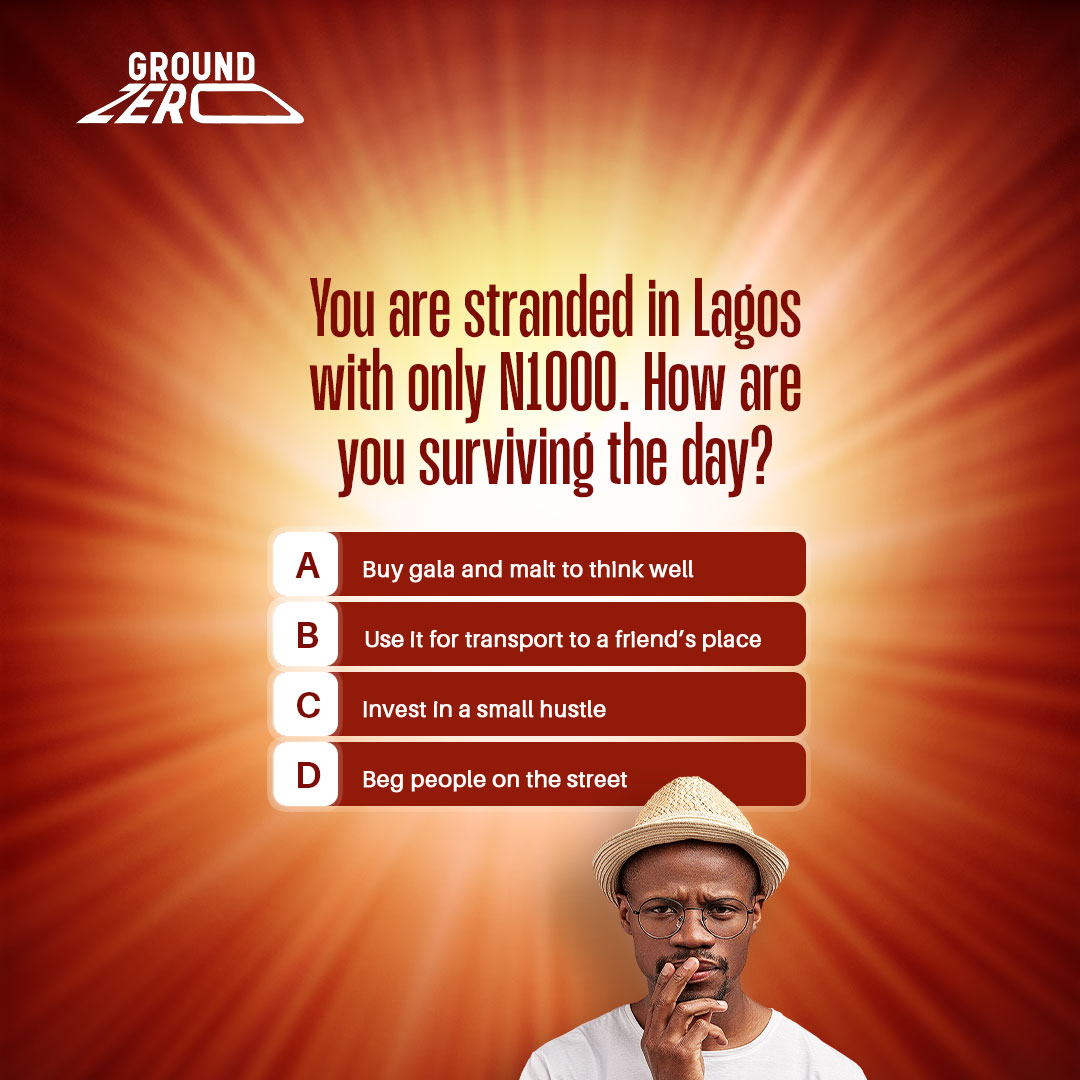 groundzeroafr's tweet photo. What's your 𝘀𝘂𝗿𝘃𝗶𝘃𝗮𝗹 𝗽𝗹𝗮𝗻? 👀
Tell us in the comments 👇🏾
-
#GroundZeroAfrica #GroundZero #GroundZeroNaija #GroundZeroHustle #zerotomillion https://t.co/f3Grc6bthU