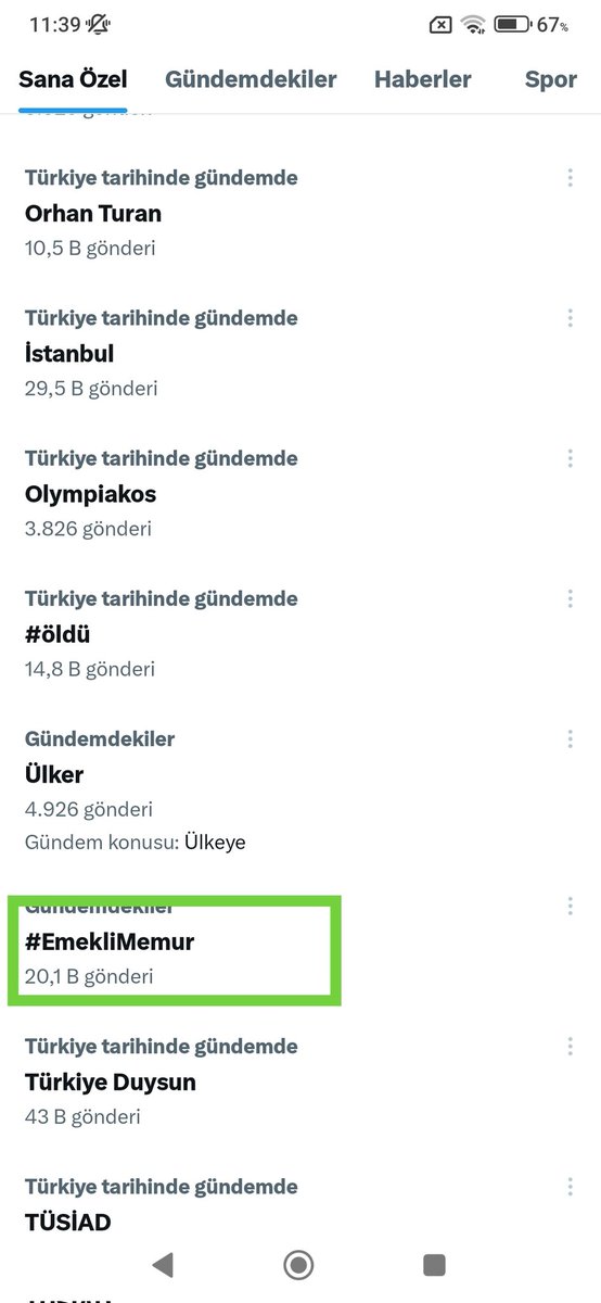 🔘EMEKLİ MEMUR 75 YILLIK SİSTEMİ ÇÖPE ATARAK KENDİSİNE YAPILAN ZULMÜ ASLA UNUTMAYACAK VE UNUTTURMAYACAK‼️‼️
🔘75 SENE SONRA NEDEN MEMURA VERDİN EMEKLİSİNE VERMEDİN ,HİÇ Mİ ALLAHTAN KORKUNUZ YOK DA KUL HAKKINA GİRDİNİZ ❓
#EmekliMemur
<a href="/herkesicinCHP/">CHP 🇹🇷</a>
<a href="/MHP_Bilgi/">MHP</a>
<a href="/Akparti/">AK Parti</a>
<a href="/RTErdogan/">Recep Tayyip Erdoğan</a>