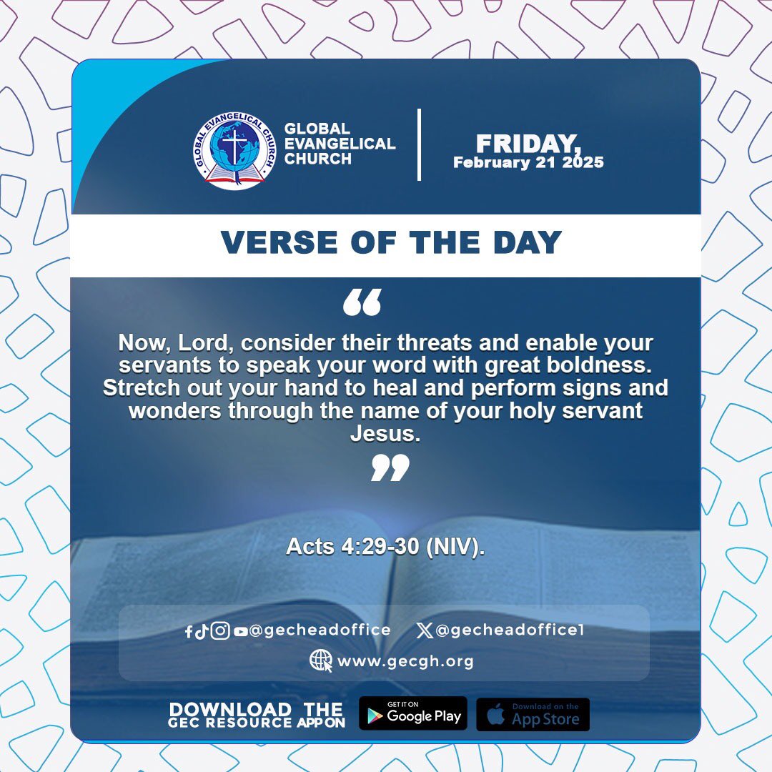 gecheadoffice1's tweet photo. #VerseoftheDay 20th February 2025

#GEMM #gecheadoffice #GEC #HappyNewMonth https://t.co/LXyCmWQxow