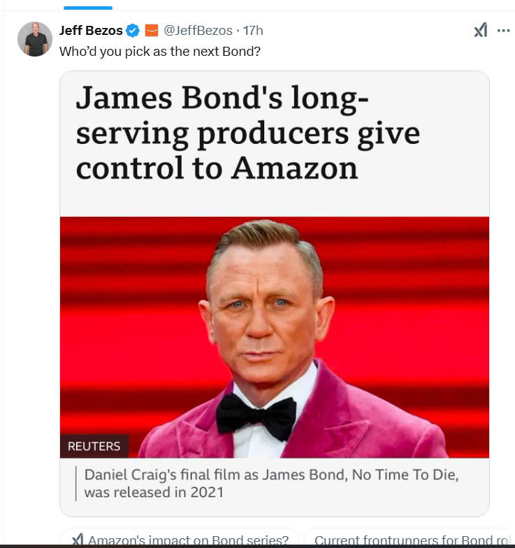 BondianCW's tweet photo. Raises eyebrows https://t.co/EilNdUlhzX