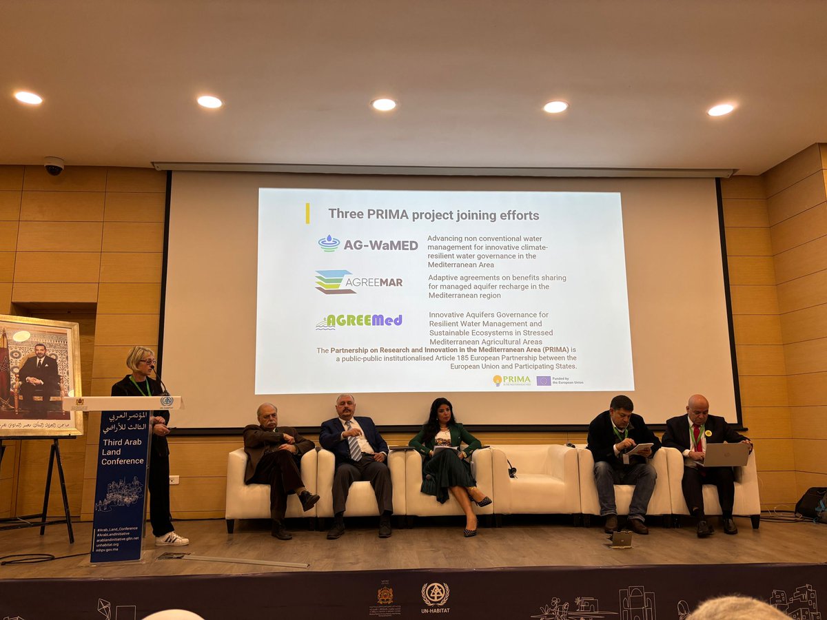 AGREEMed PRIMA (@agreemedp) on Twitter photo 🌍💧 AGREEMed at the 3rd Arab Land Conference! 💧🌍
This week we joined forces in Rabat, Morocco with <a href="/AgWamed/">AG-WaMED PRIMA Project</a> & <a href="/agreemarPRIMA/">AGREEMAR Project</a> to discuss non-conventional waters & land management in the MED region. 🌱💦
📢 Read more and stay tuned for new synergies! 👉 tinyurl.com/57p2tzyz 🌍💧 AGREEMed at the 3rd Arab Land Conference! 💧🌍
This week we joined forces in Rabat, Morocco with <a href="/AgWamed/">AG-WaMED PRIMA Project</a> & <a href="/agreemarPRIMA/">AGREEMAR Project</a> to discuss non-conventional waters & land management in the MED region. 🌱💦
📢 Read more and stay tuned for new synergies! 👉 tinyurl.com/57p2tzyz