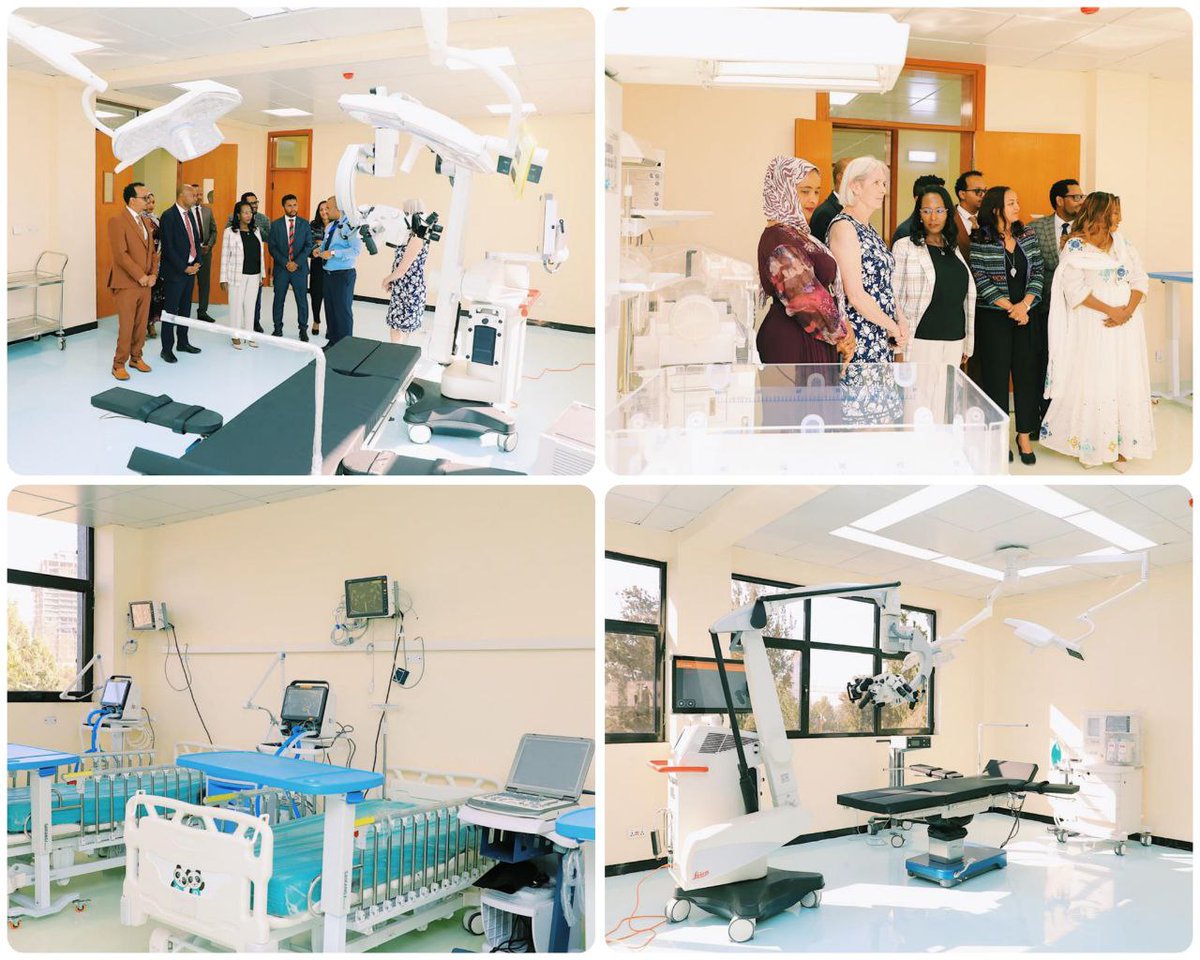 AdanechAbiebie's tweet image. ዛሬ ማለዳ በዘውዲቱ መታሰቢያ ሆስፒታል የገነባነውን እና ለሀገራችን የመጀመሪያ የሆነውን የህጻናት የነርቭ እና ህብለሰረሰር ቀዶ ጥገና ህክምና የልህቀት ማዕከል አስመርቀናል።
ዘመናዊ የህክምና መሳሪያዎች የተሟሉለት ይህ የልህቀት ማዕከል በዓመት…