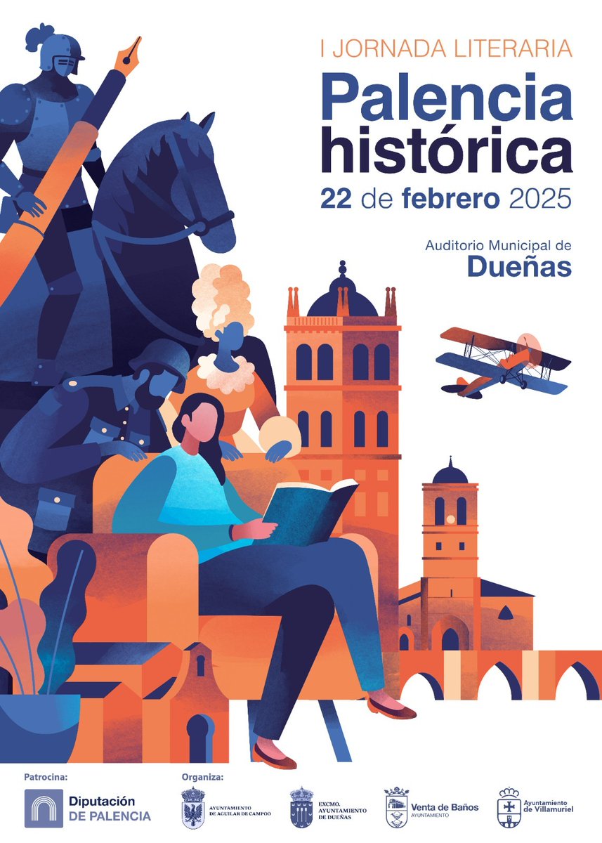 Este sábado estaré en Dueñas (Palencia). En la I Jornada Literaria Palencia Histórica.