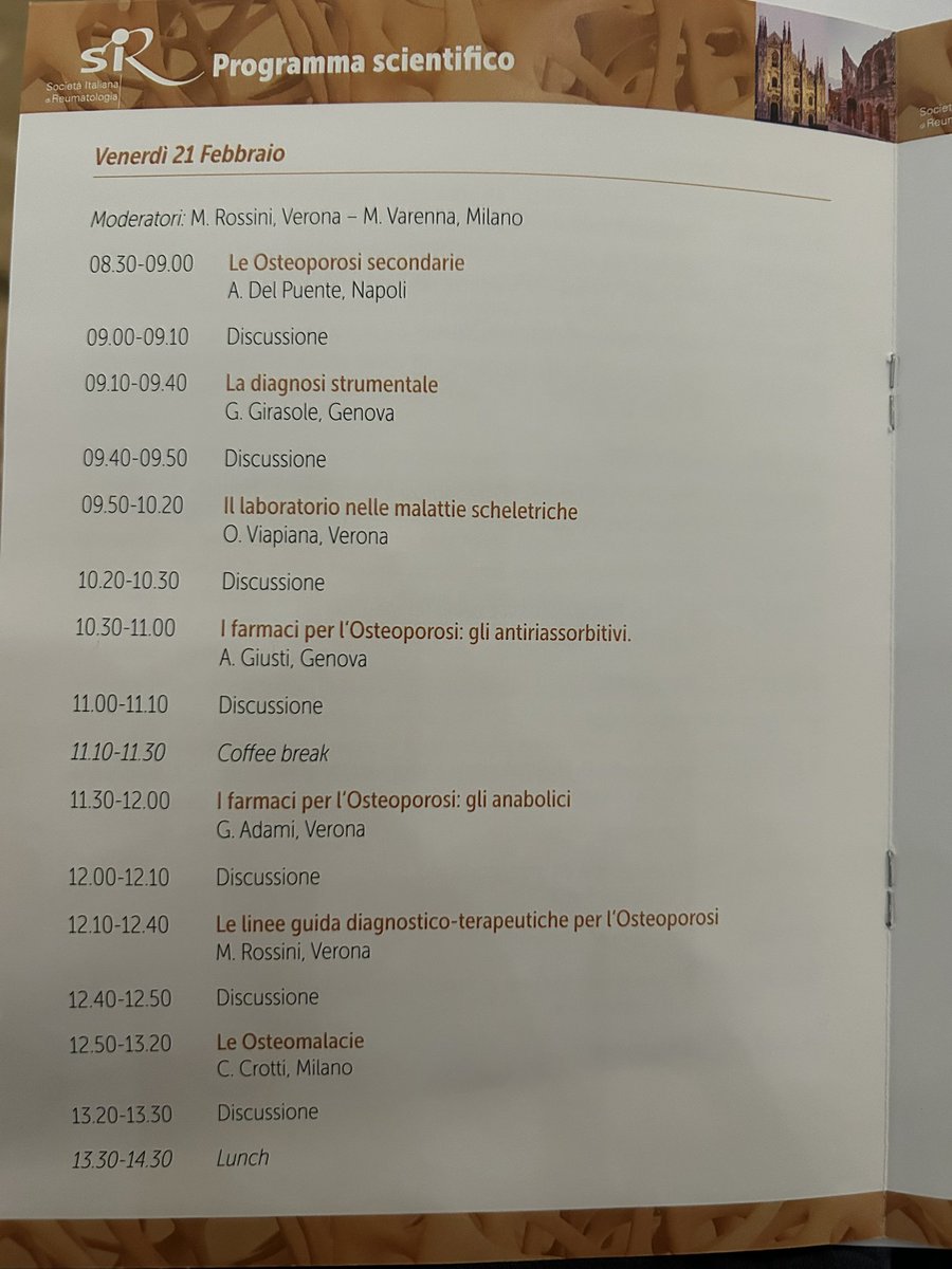 Today, speaking about anabolics in osteoporosis at the SIR course for rheumatology fellows from all over Italy! #Osteoporosis #RheumatologyEducation #SIR <a href="/SIRreumatologia/">SIR - Società Italiana di Reumatologia</a> <a href="/SIRyoung_IT/">SIRyoung</a>