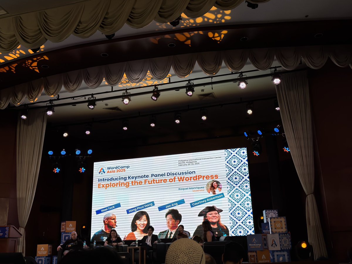 prithuthakuri's tweet photo. Keynote Panel Discussion on the Future of WordPress. #WordCampAsia2025 https://t.co/EpM9wZKxh6