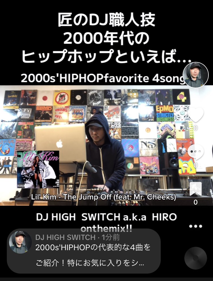 HighSwitch's tweet photo. インスタとtiktokにショート動画アップ！2000s'HIPHOPの代表的な4曲をご紹介！
特にお気に入りをショートMIXで繋げてます。
#jayz #lilkim #mephisbleek 
#bustarhymes #swizzbeatz 
#newyork #東海岸 #dj #hiphop #highswitch #nike 
#newera #scratch #scratching #technics #newyorkcity https://t.co/pKmQ6lgeFx