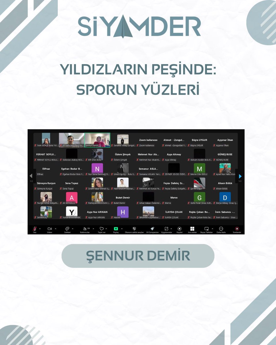 Yıldızların Peşinde: Sporun Yüzleri programında milli sporcumuz Şennur DEMİR ile ilham verici bir söyleşi gerçekleştirdik! 
Azim, kararlılık ve başarının hikayesini gençlerle paylaşan değerli konuğumuz Şennur DEMİR’e ve katılan tüm gönüllülerimize teşekkür ederiz!