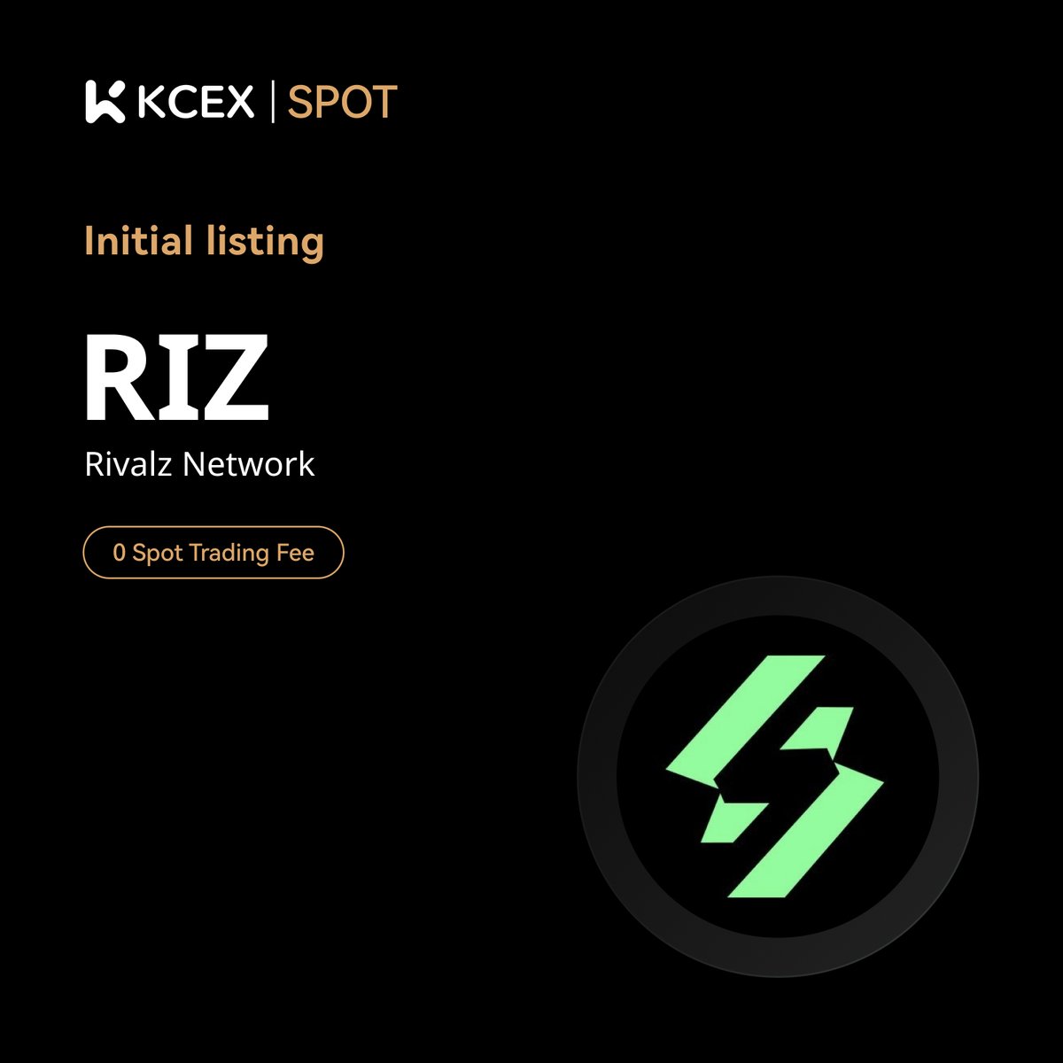 #KCEX Initial Listing Announcement🔥

<a href="/Rivalz_AI/">Rivalz Network</a>, building the World Abstraction Layer to unlock real-world access for AI agents, bridging AI and reality, will be listed on KCEX spot trading market.

Trading Pair: $RIZ/USDT
💼 Deposits: Opened
⏰ Spot Trading Starts: 2025-02-21