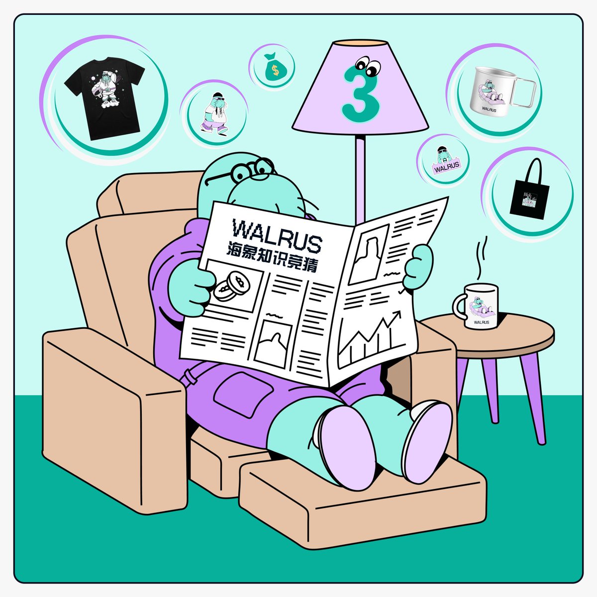 Walrus_CN's tweet image. 📢 Walrus 中文知识竞猜第 3 期来啦！🎉

🔥 答题赢奖励，挑战等你来！💡

✍️ 活动规则：关注 @Walrus_CN +点赞、转发本帖+评论@3位好友+填写本表单
🎁 本期奖励：8份 #Walrus 精美周边➕2份U奖励
（获胜者将从全部答对者中随机抽取，快递仅限中国大陆用户）
📅…