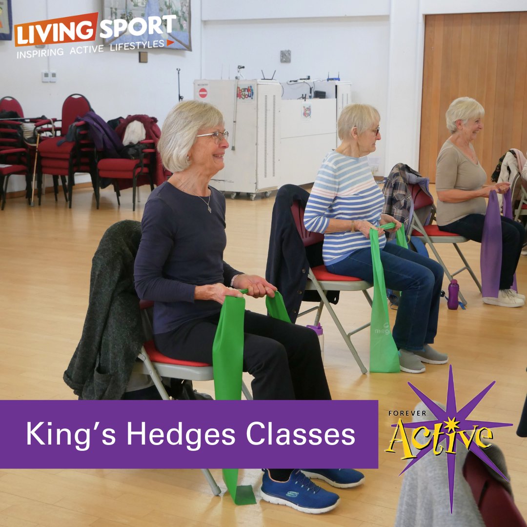 Stay #ForeverActive in King's Hedges!📢

📅Tuesdays
🕚11am - 12pm - Yoga

📅Fridays
🕛12pm - 1pm – Exercise to Music
🕐1pm - 2pm – Strength &amp; Balance

📍Meadows Community Centre, CB4 2JL

Only £6 per session with the first class for FREE!
Book now👉 foreveractive.livingsport.co.uk