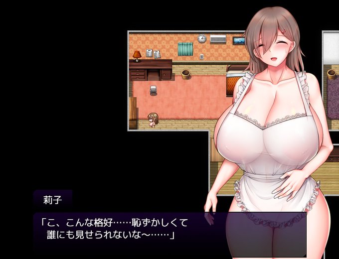 新作のNTRゲーヒロインの裸エプロン……😤 