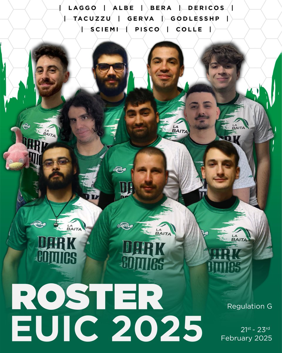 Oggi inizia la grande avventura! Buona fortuna a tutti i membri della Baita che competeranno a Londra <a href="/LaggoVGC/">LaggoVGC</a> <a href="/AlbeVGC/">Albe</a> @Nicobera1998 <a href="/dericos01/">Dericos</a> @tacuzzu @Gerva02VGC <a href="/Godless_HP/">Daniel Lipari</a> <a href="/SciEmi_05/">Emiliano Sciandra</a> <a href="/PiscoVGC/">Pisco</a> <a href="/Collecorvino_10/">Camaleolle</a> 🐐💚🤍