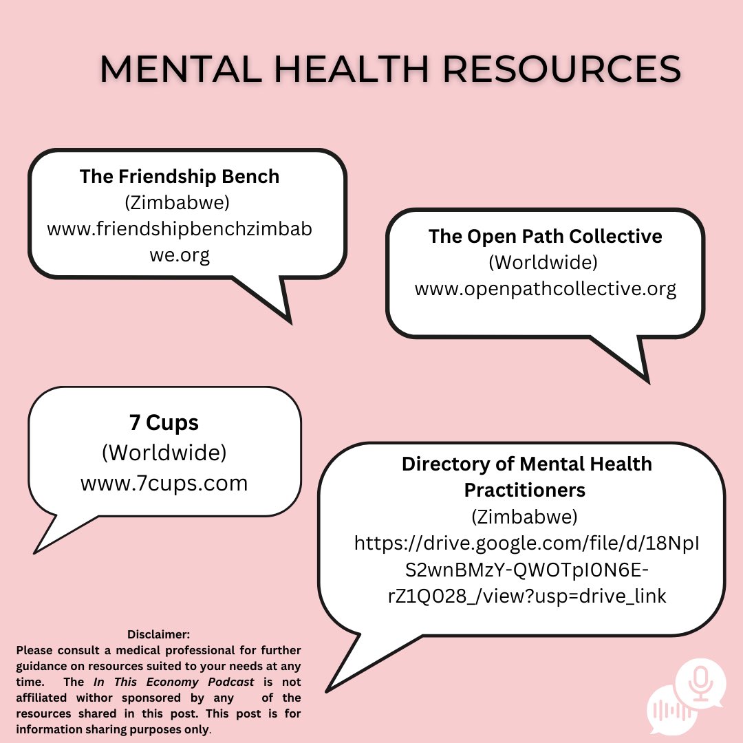 KimNyajeka's tweet photo. Directory of Mental Healthcare Professionals in ZW👇🏾

https://t.co/cSSf5KKZmS https://t.co/t4jyPKoAHj