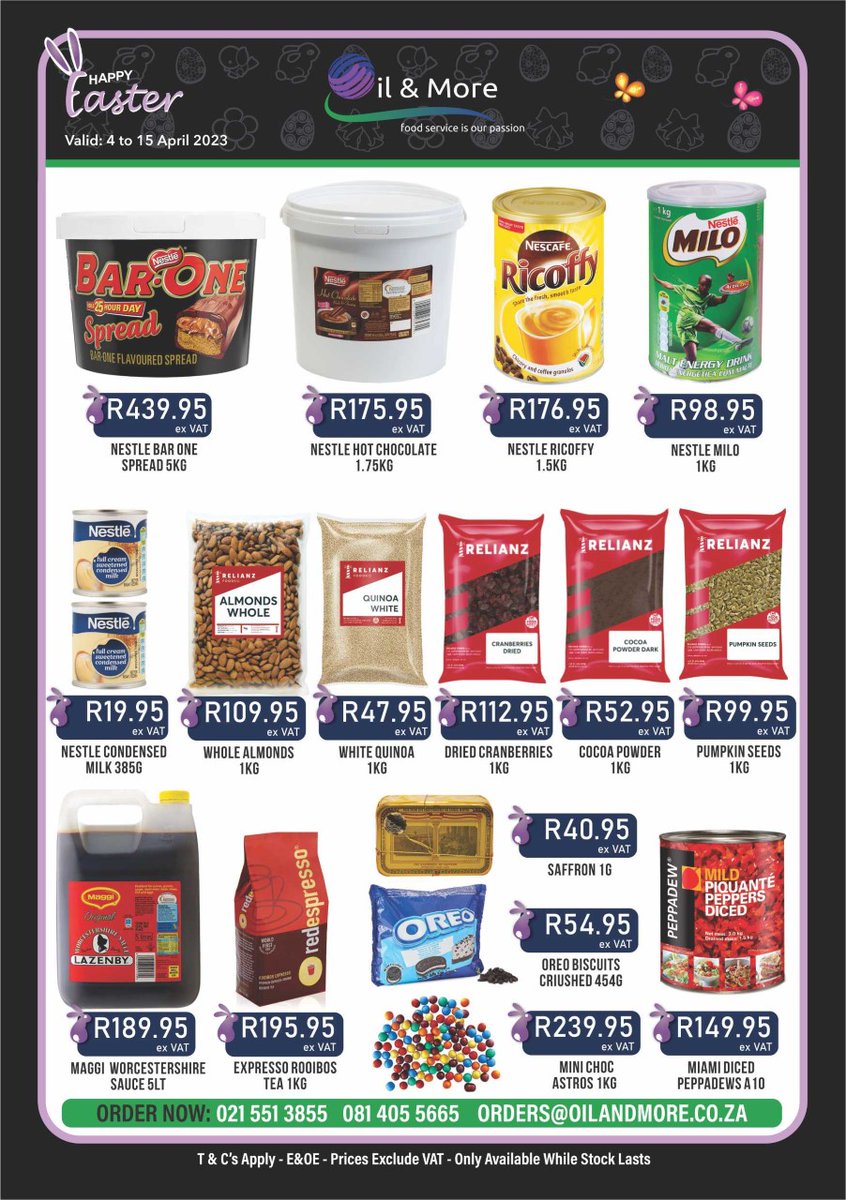 OilandMoreSA's tweet photo. Annual Stock Take - Wednesday 26 February 2025 - https://t.co/tyxtI39PMp https://t.co/TuFdB1d744