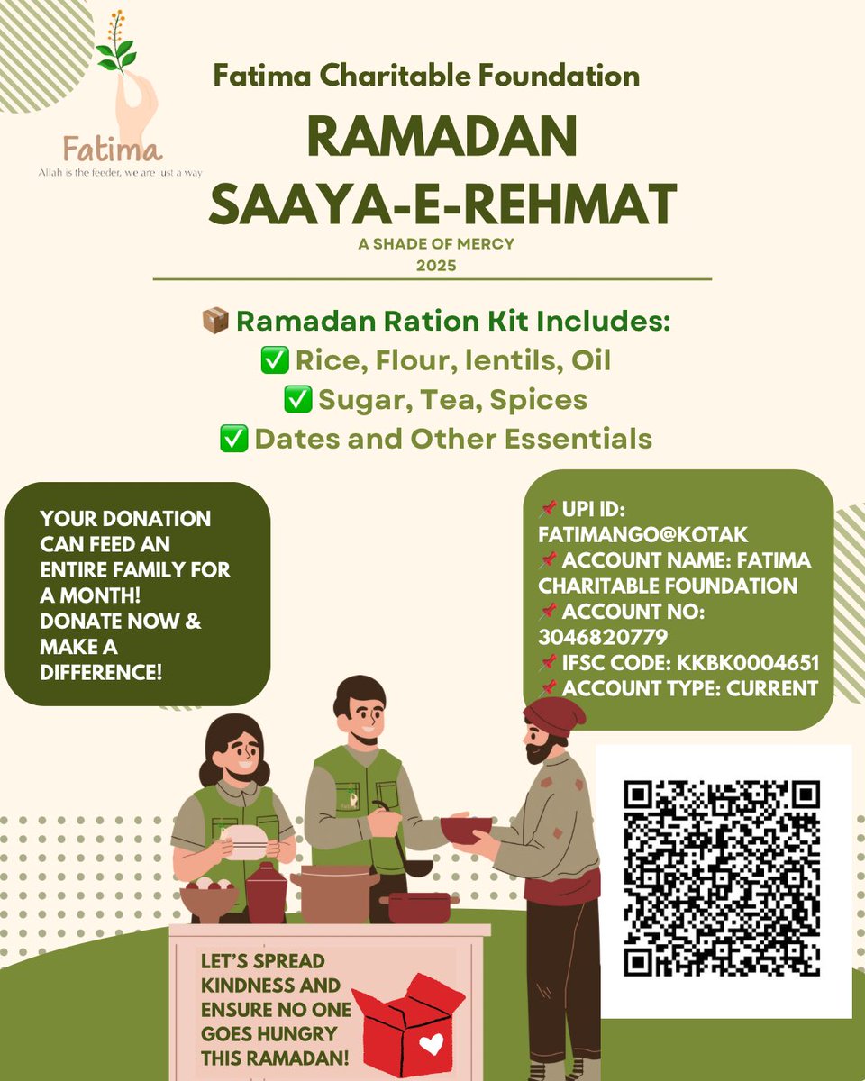 fatima_fdn's tweet photo. Sponsor a family this Ramadan 🌙
#Ramadan_2025 #helpinghands https://t.co/REBocgNd1H