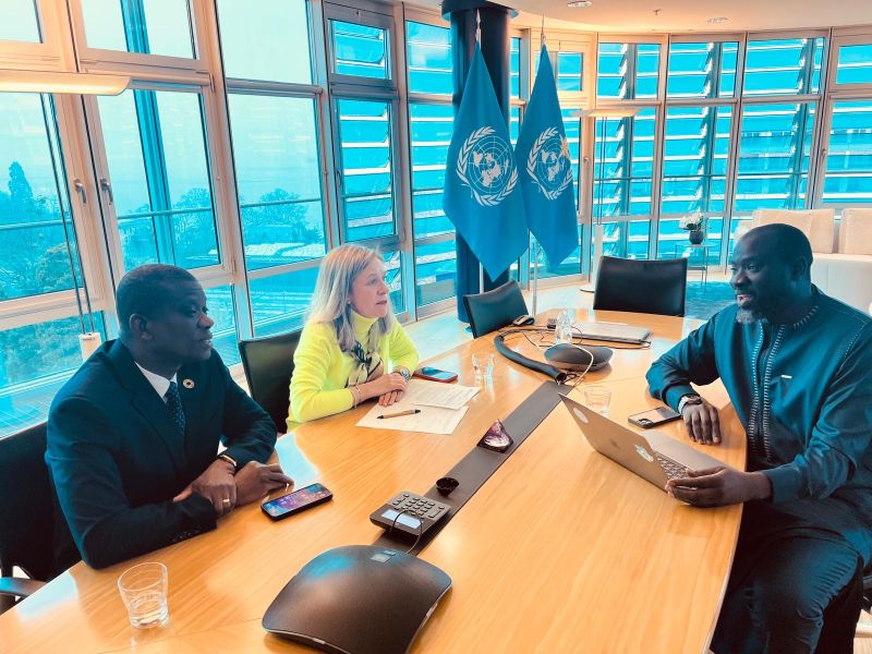 ACMAD_org's tweet photo. 🤝 Dr. Ousmane Ndiaye, ACMAD DG, met with WMO SG Prof. Celeste Saulo & ASG Thomas Asare on Feb 19, 2025. Discussions covered WMO climate action efforts, including #EW4All, #WCM products, #AMHEWAS, #WIS2.0, and more.
As WMO’s RCC, ACMAD remains committed to working with WMO to advance #ClimateResilience in Africa.
#ClimateAction #Partnership
