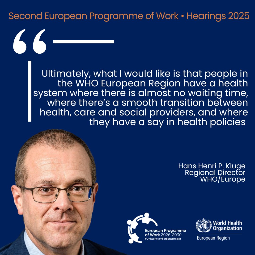 WHO/Europe (@who_europe) on Twitter photo Opening the third hearing on #EPW2, <a href="/hans_kluge/">Hans Kluge</a> underlines the vision of health systems of the future, harnessing technology and innovation, but keeping people at the centre
#UnitedActionForBetterHealth Opening the third hearing on #EPW2, <a href="/hans_kluge/">Hans Kluge</a> underlines the vision of health systems of the future, harnessing technology and innovation, but keeping people at the centre
#UnitedActionForBetterHealth