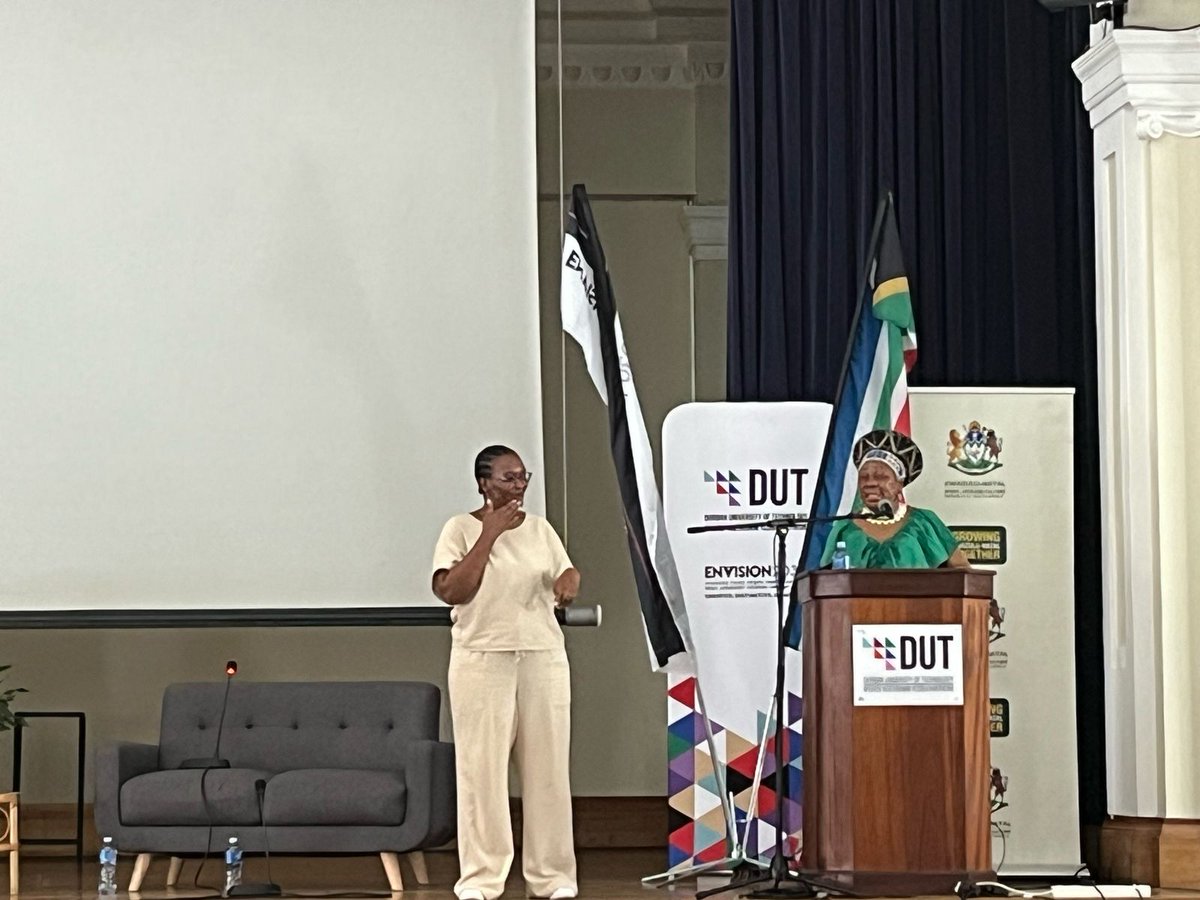 #DUTLanguageDay 
Our very own Mama wesizwe, Dr Gcina Mhlophe , Founder: Gcinamasiko Arts and Heritage Trust who joined the Panel Discussion at Author Smith Hall.