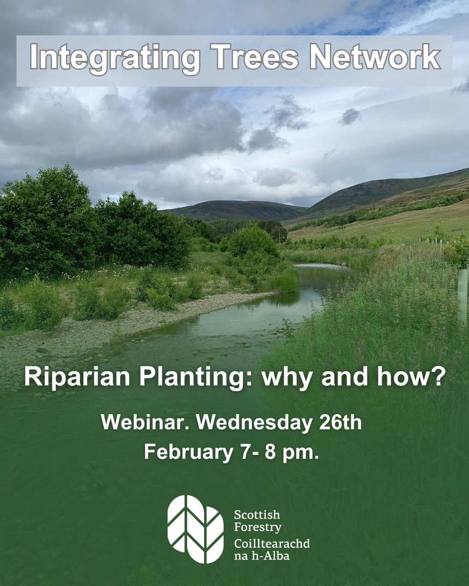 Scottish Forestry (@scotforestry) on Twitter photo Join us for a free #riparian spectacular!
<a href="/LockettRichard/">Richard Lockett</a> & <a href="/DeeWardRottal/">Dee Ward</a> plus <a href="/scotforestry/">Scottish Forestry</a> are joining forces for an interactive webinar on #riparian planting. From designing, planting, species choice and location to cultivation and much more.
ā”ļøtickettailor.com/events/integra⦠Join us for a free #riparian spectacular!
<a href="/LockettRichard/">Richard Lockett</a> & <a href="/DeeWardRottal/">Dee Ward</a> plus <a href="/scotforestry/">Scottish Forestry</a> are joining forces for an interactive webinar on #riparian planting. From designing, planting, species choice and location to cultivation and much more.
ā”ļøtickettailor.com/events/integraā¦