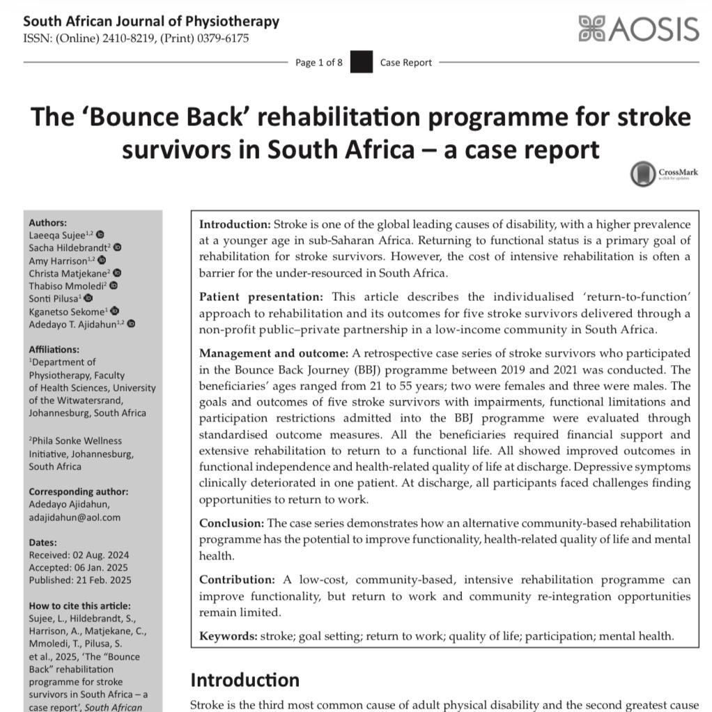 Hot off the press 🔥

New publication from Public Health team Dr Kganetso Sekome and Dr Sonti Pilusa in collaboration with PSWI. Read full paper at edge://external-file/2117-18576-1-PB.pdf

#wits #therapeuticsciences #sths #witsie4life