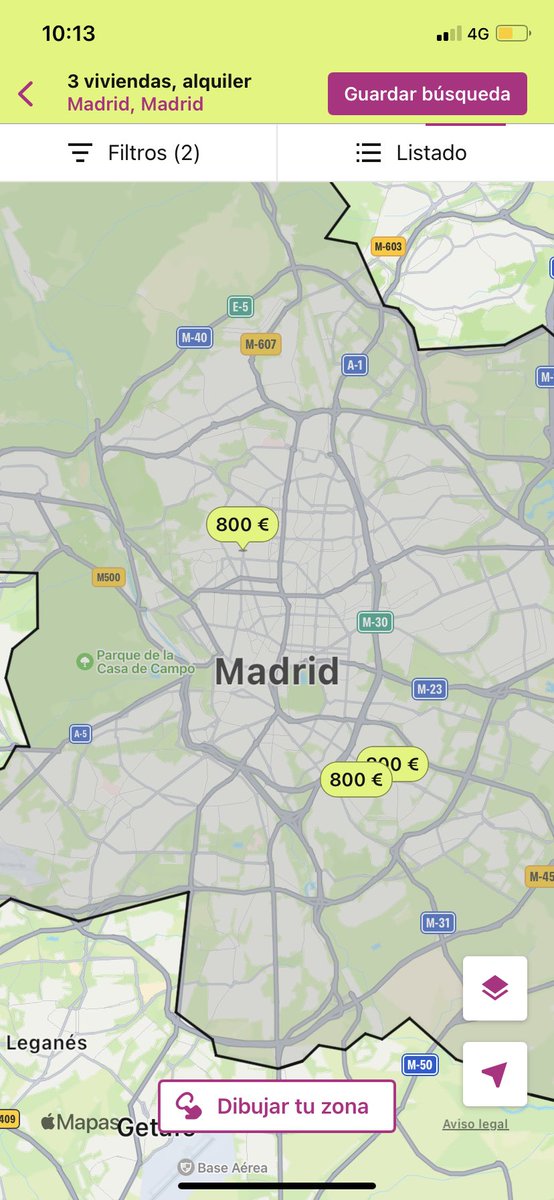 Estos son todos los pisos en madrid de 2 habitaciones por menos de 800€ pero oye que eso a nadie le importa