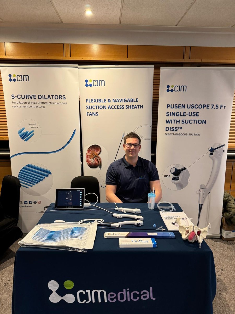 We are happy to be at the Village Hotel, Birmingham for the Annual Midlands Urology Club Meeting. Thank you to Liberty and George  for representing #teamCJM. Our full urology range is on display, make sure to head over!
#Urology #MedicalInnovation