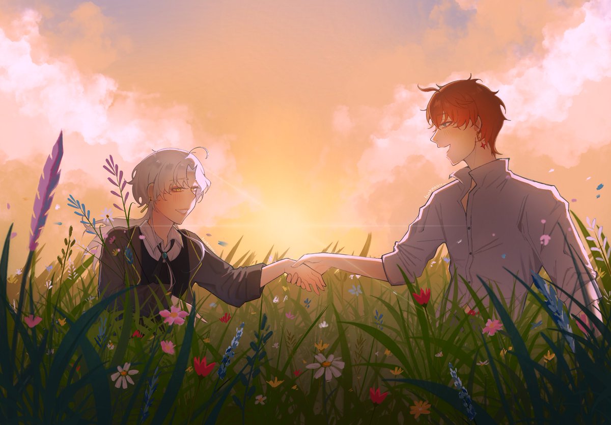 "The two of us and flowers"

#Ocxcanon #tartaglia