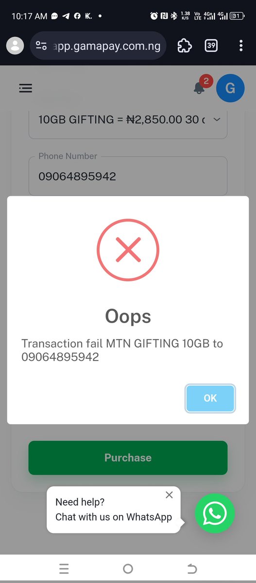 giddydrums's tweet photo. @Gamapay_HQ Please what is going on? https://t.co/FxDKg2YNss