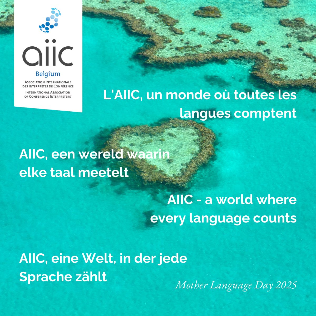 Happy International Mother Language Day! 😊

Ours is a truly multilingual Region, so today more than any other day we decided to address you in our 3 official languages (Dutch, French and German) + English!

#InternationalMotherLanguageDay2025 #1nt